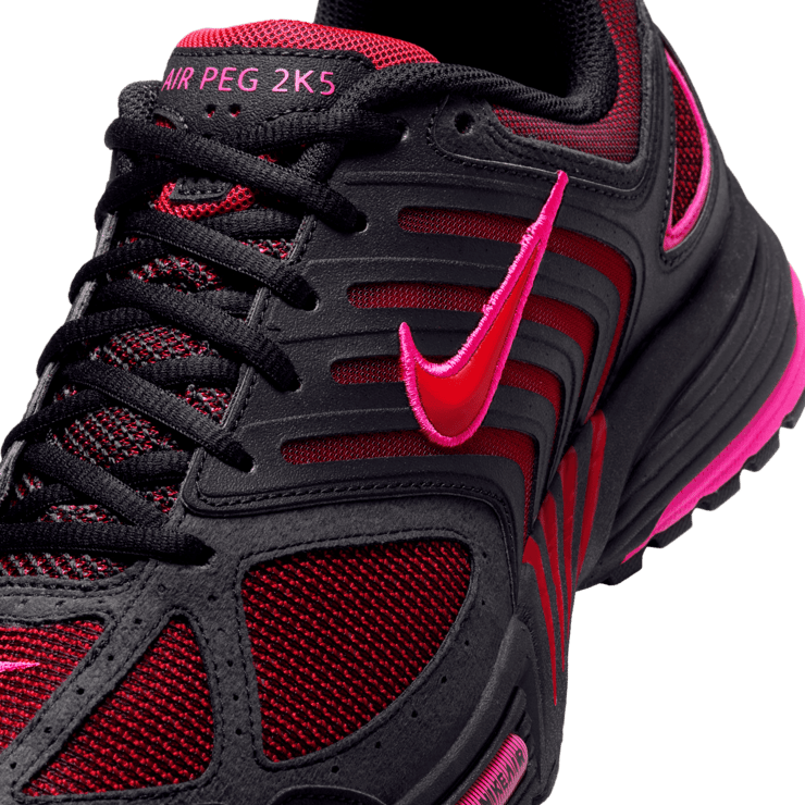 Nike Air Pegasus 2K5 Black Fire Red Angle 4