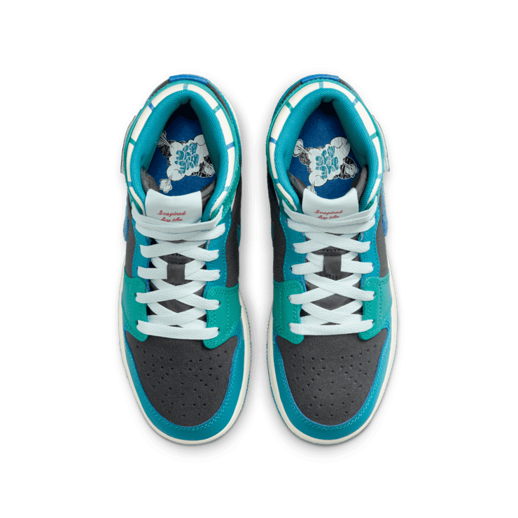 Air Jordan 1 Mid Inspired by the Greatest Aquatone (GS) Angle 1