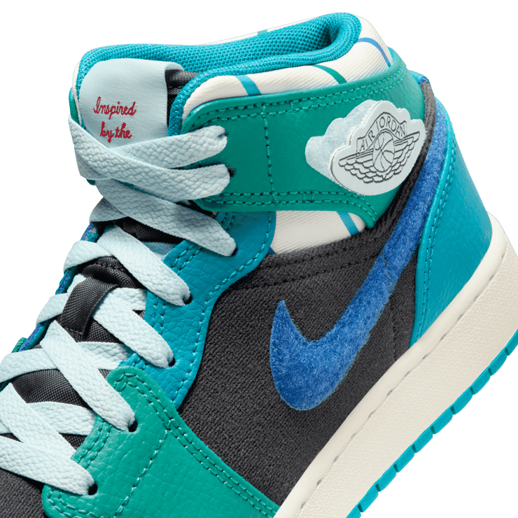 Air Jordan 1 Mid Inspired by the Greatest Aquatone (GS) Angle 6