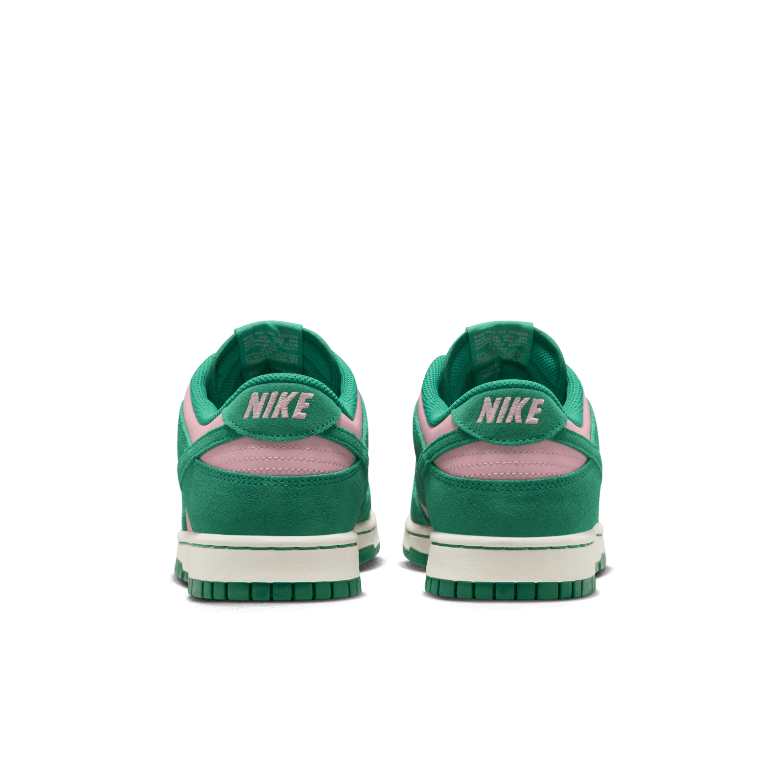 green dunks pink laces
