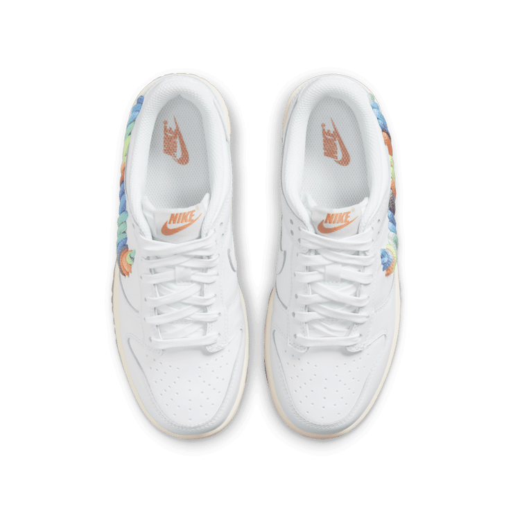 Nike Dunk Low Rainbow Lace Swoosh (GS) Angle 1
