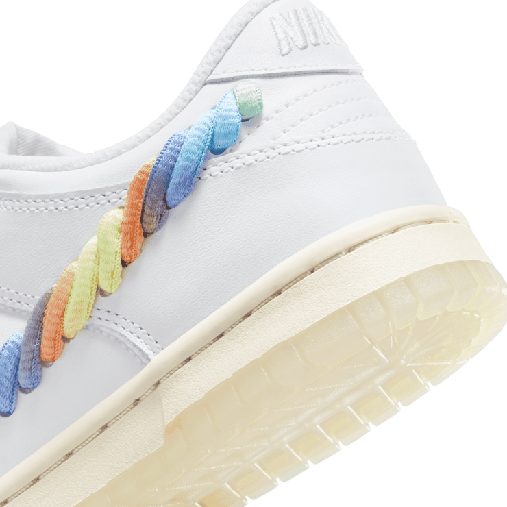 Nike Dunk Low Rainbow Lace Swoosh (GS) Angle 5