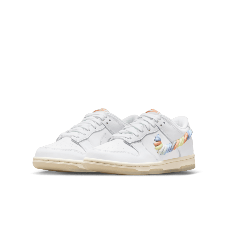 Nike Dunk Low Rainbow Lace Swoosh (GS) Angle 2