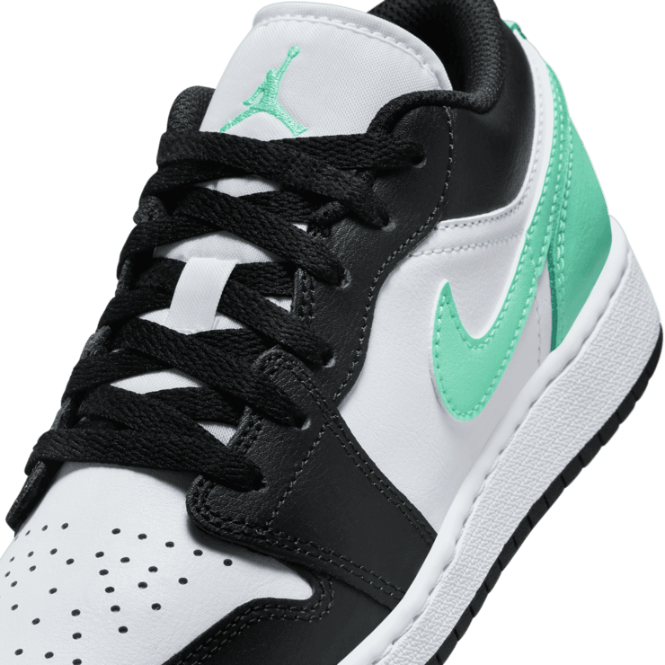 Air Jordan 1 Low Green Glow (GS) Angle 4