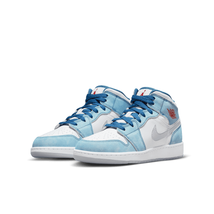 Jordan 1 Mid French Blue (GS) Angle 2