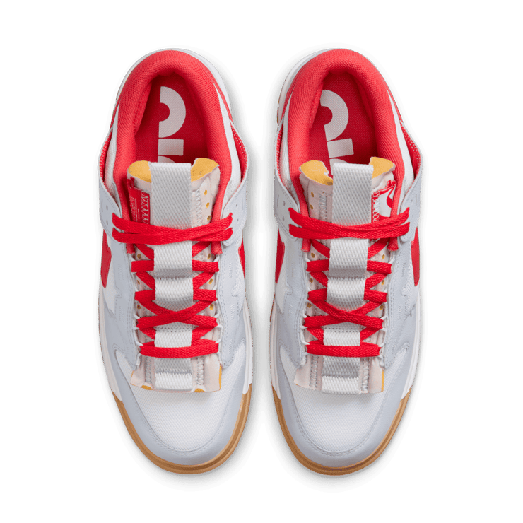 Nike Dunk Low Remastered Pure Platinum Light Crimson Angle 1