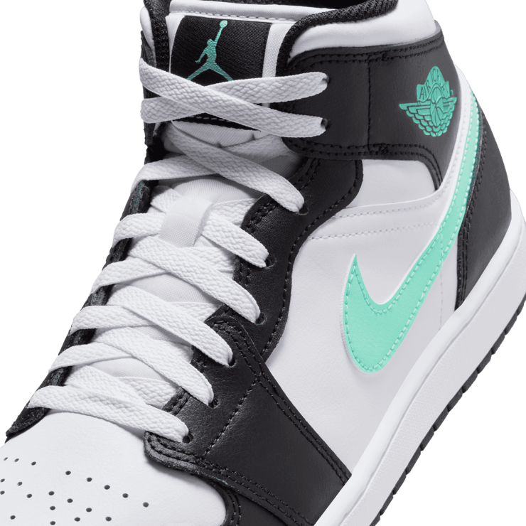 Air Jordan 1 Mid Green Glow Angle 4