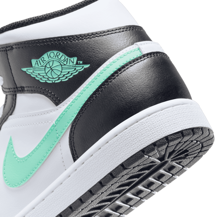 Air Jordan 1 Mid Green Glow Angle 5