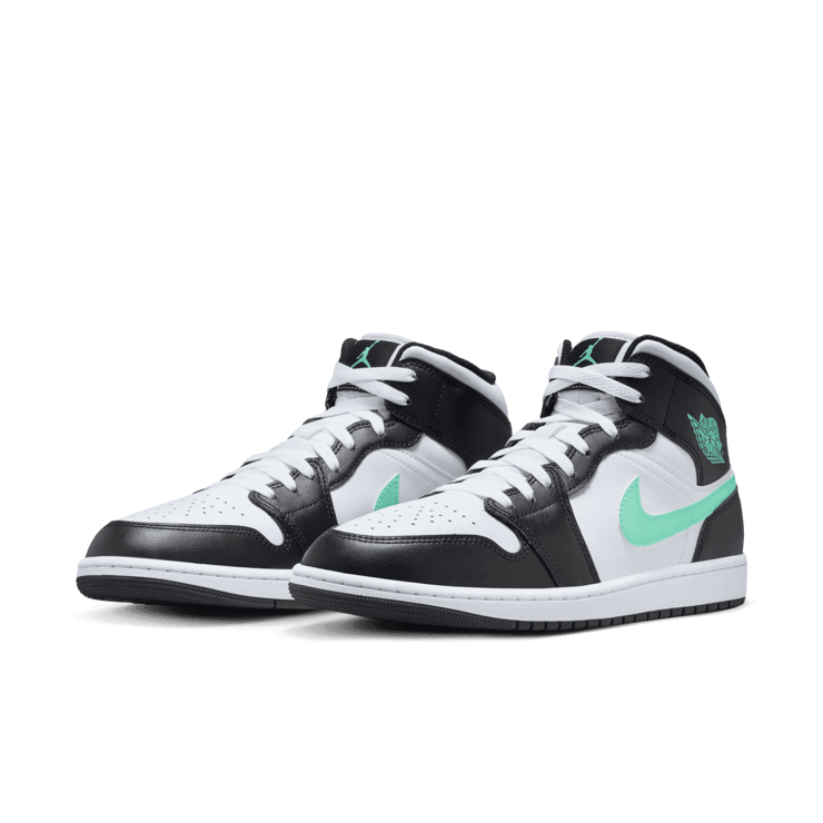 Air Jordan 1 Mid Green Glow Angle 2