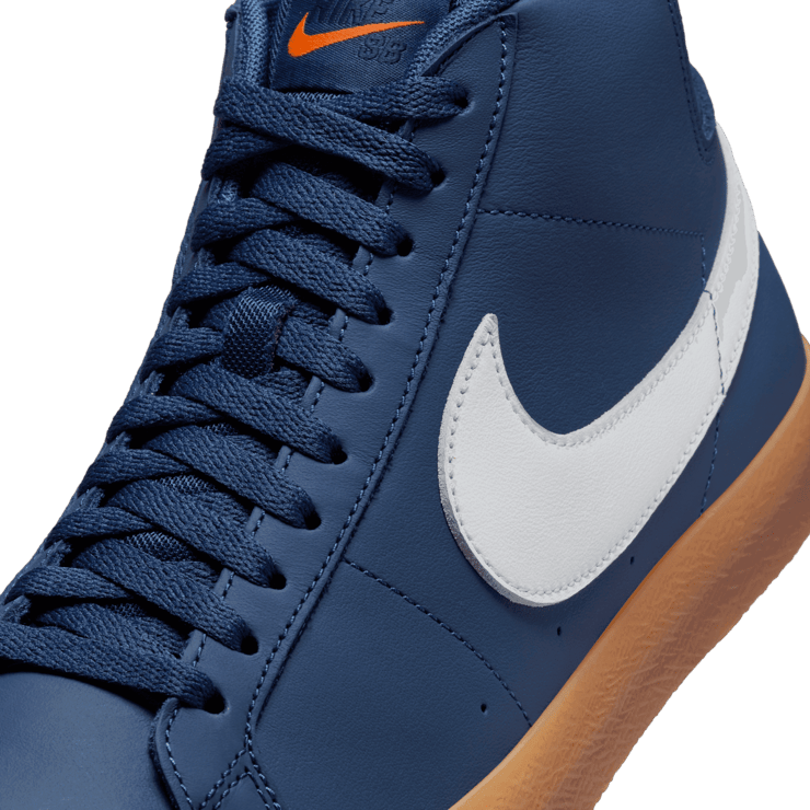 Nike SB Zoom Blazer Mid ISO Orange Label Navy Gum Angle 4