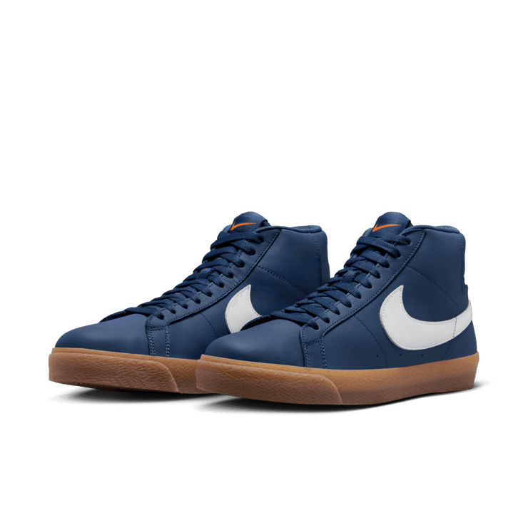 Nike SB Zoom Blazer Mid ISO Orange Label Navy Gum Angle 2