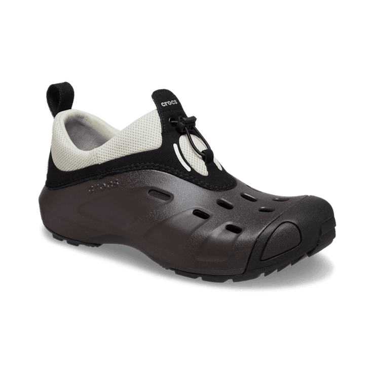 Crocs Quick Trail Low Espresso Bone Angle 3