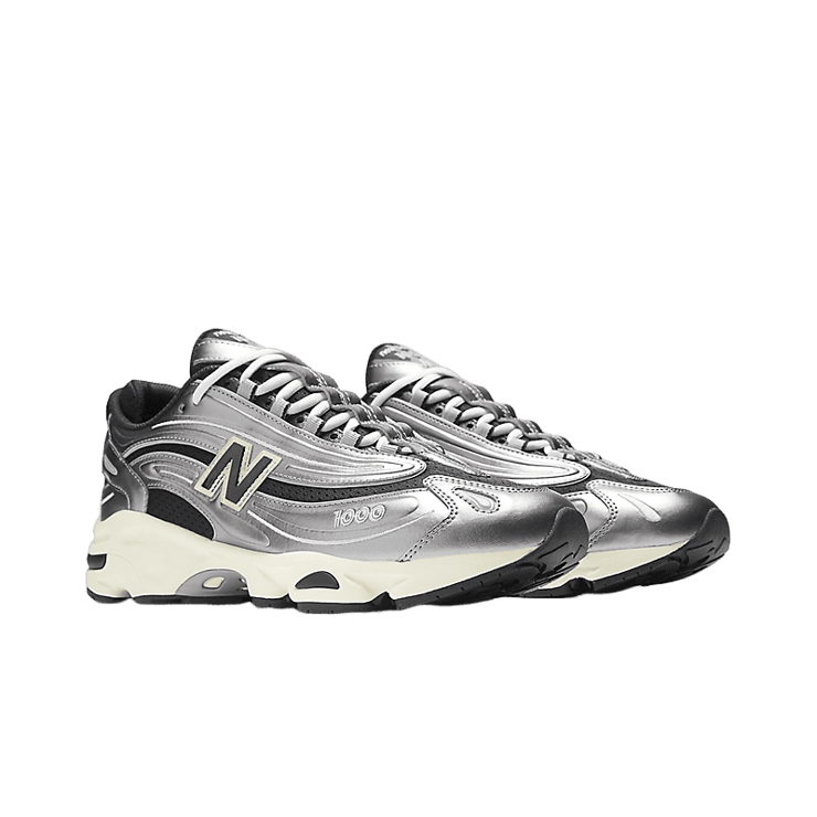 New Balance 1000 Silver Metallic Angle 2