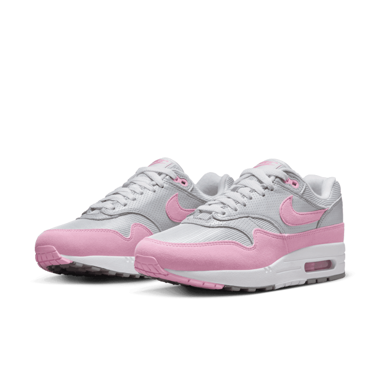 Nike Air Max 1 '87 Metallic Platinum Pink Rise (W) Angle 2