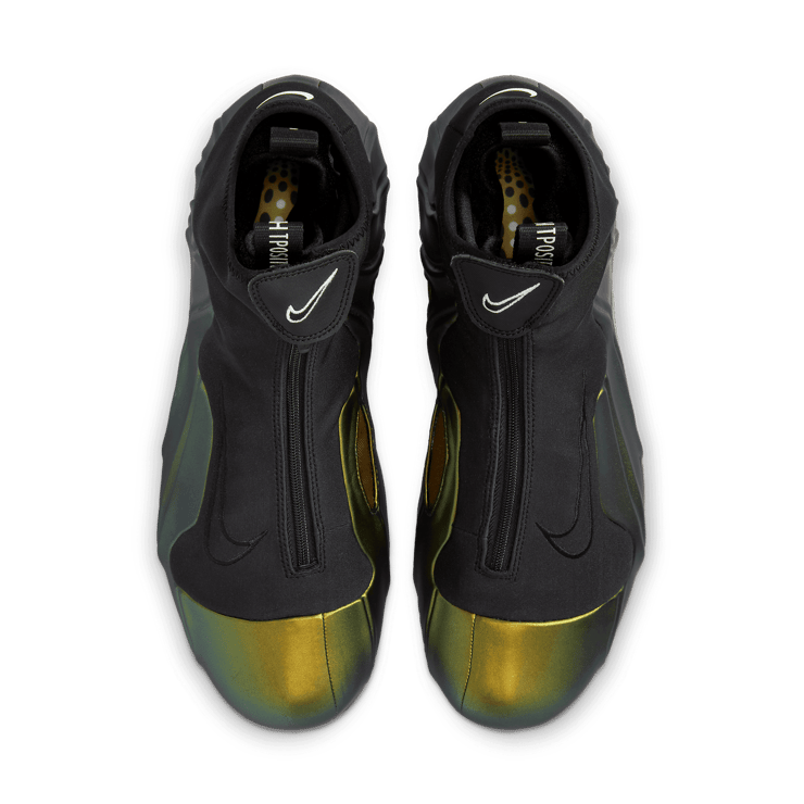 Nike Air Flightposite Metallic Gold (2024) Angle 2