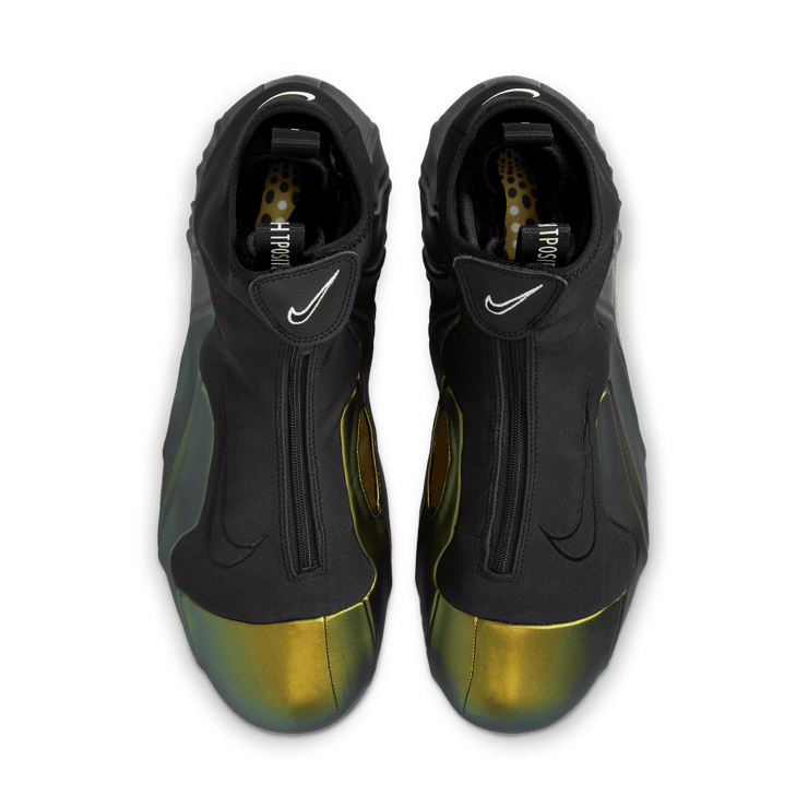 Nike Air Flightposite Metallic Gold (2024) Angle 2