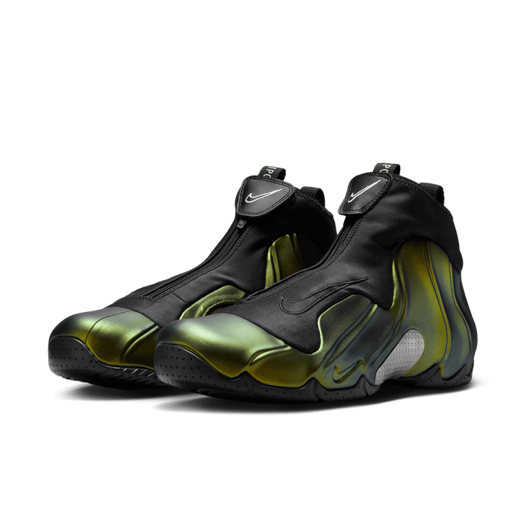 Nike Air Flightposite Metallic Gold (2024) Angle 3