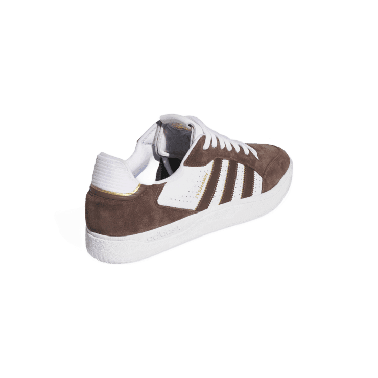 adidas Tyshawn Low Brown Angle 3