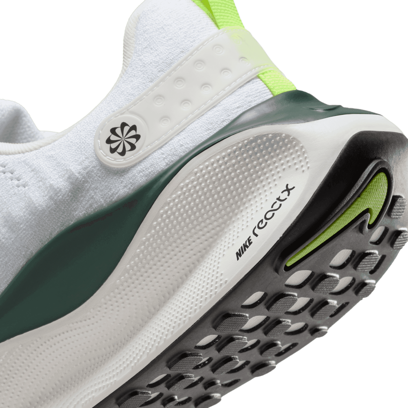 Nike React Infinity Run Flyknit 4 White Volt Green Angle 5