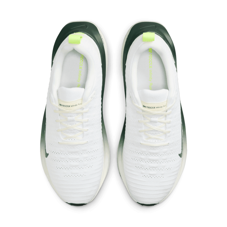 Nike React Infinity Run Flyknit 4 White Volt Green Angle 1