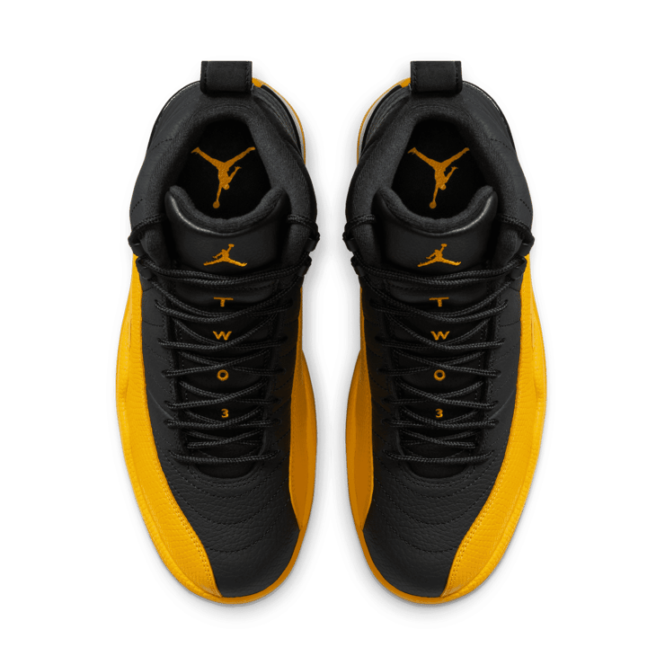 Jordan 12 Retro Black University Gold Angle 1