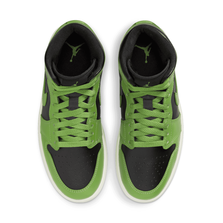 Jordan 1 Mid Black Altitude Green (W) Angle 1