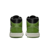 Jordan 1 Mid Black Altitude Green (W) Angle 3