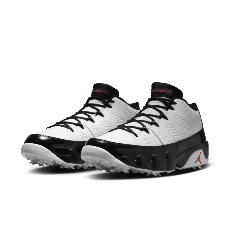 Air Jordan 9 Golf White Black Angle 2