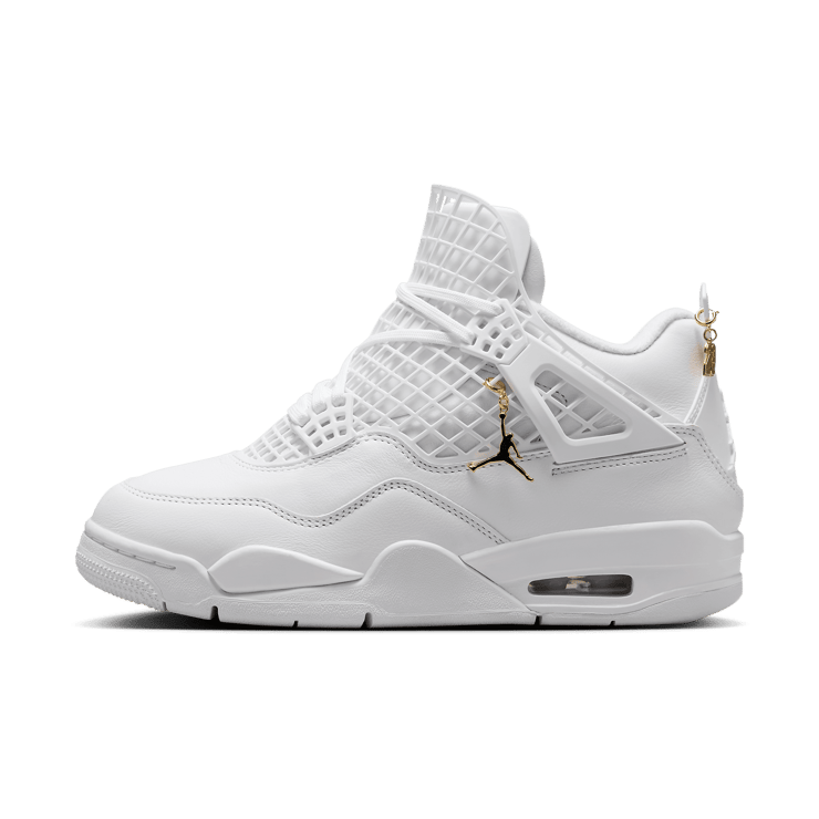 NIKE WMNS AIR JORDAN 4 NET WHITE/PHANTOM-M GOLD 国内発送 The New Women's Air Jordan 4 Net White Metallic Gold Arrives