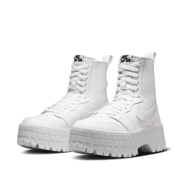 Air Jordan 1 Brooklyn Triple White (W) Angle 2