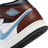 Air Jordan 1 Retro Mid SE Brown Blue Grey Angle 5