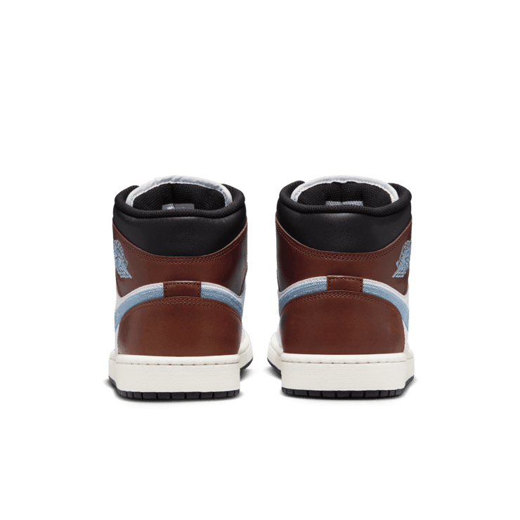 Air Jordan 1 Retro Mid SE Brown Blue Grey Angle 3