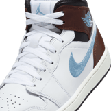 Air Jordan 1 Retro Mid SE Brown Blue Grey Angle 4