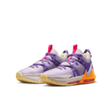 Nike LeBron Witness 7 GS 'Action Grape Vivid Orange' Angle 2