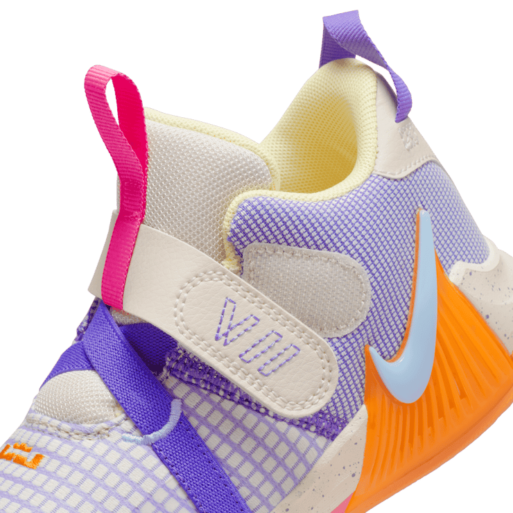 Nike LeBron Witness 7 PS 'Action Grape Vivid Orange' Angle 6