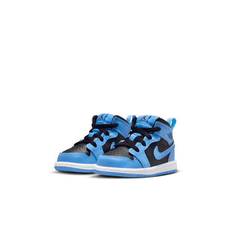 Air Jordan 1 Mid TD 'University Blue Black' Angle 2