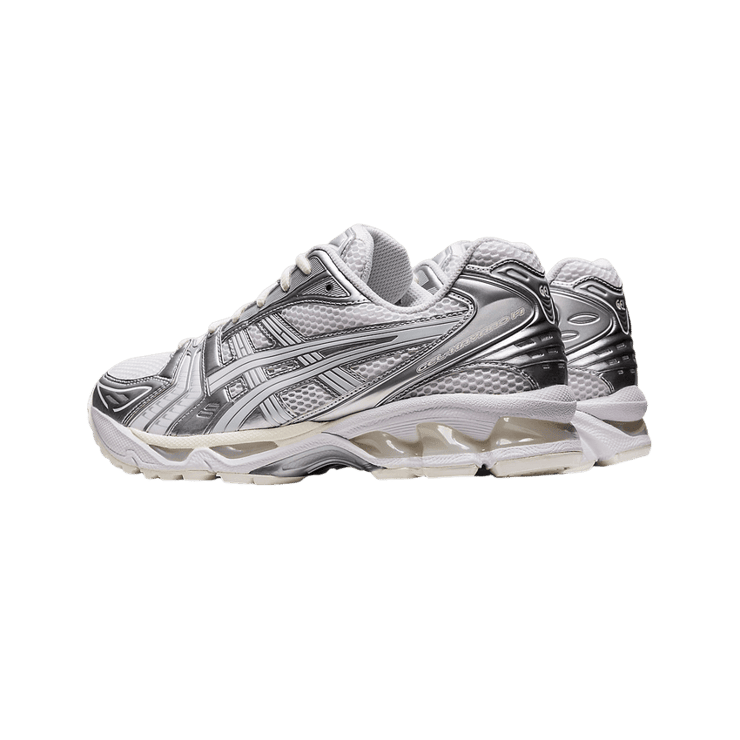 ASICS Gel-Kayano 14 JJJJound Silver White Angle 1