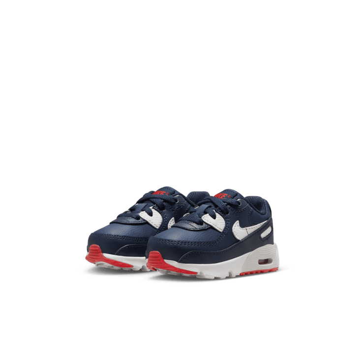 Nike Air Max 90 Leather TD 'Obsidian Track Red' Angle 1