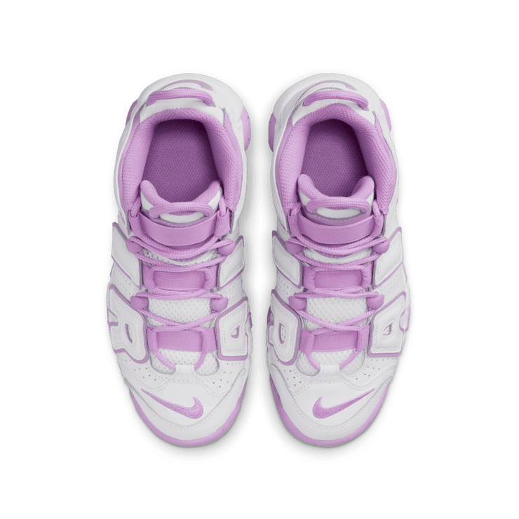 Nike Air More Uptempo GS 'White Rush Fuchsia' Angle 1