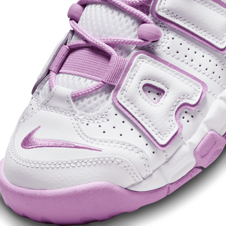 Nike Air More Uptempo GS 'White Rush Fuchsia' Angle 4