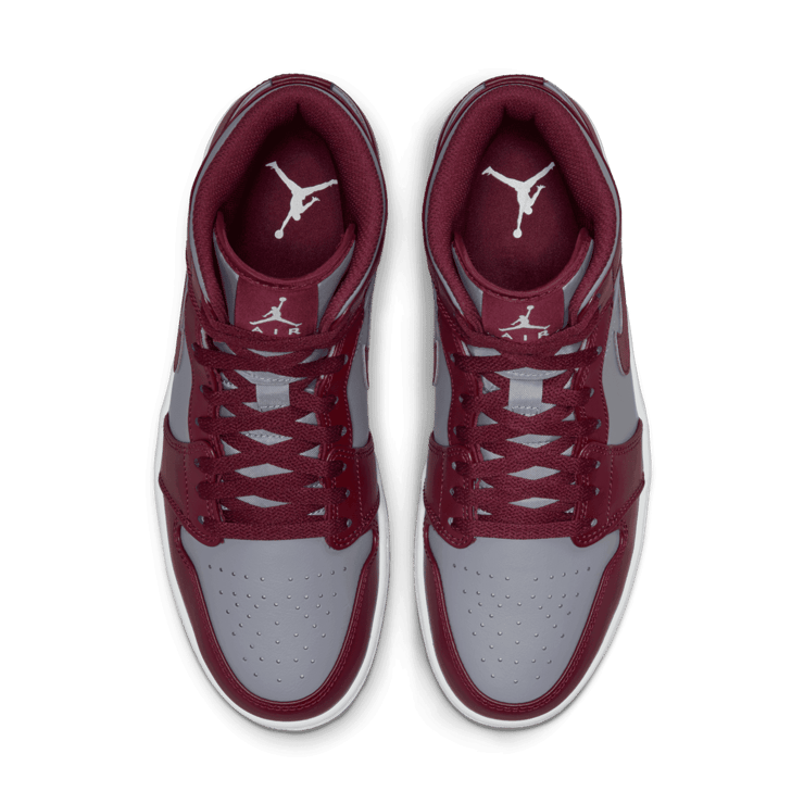 Air Jordan 1 Mid Cherrywood Cement Angle 1