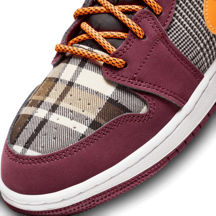 Air Jordan 1 Mid SE GS Plaid FD5460 608 Release Info