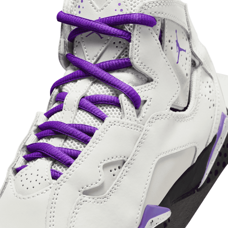 Jordan True Flight PS 'Base Grey Purple Venom' Angle 4