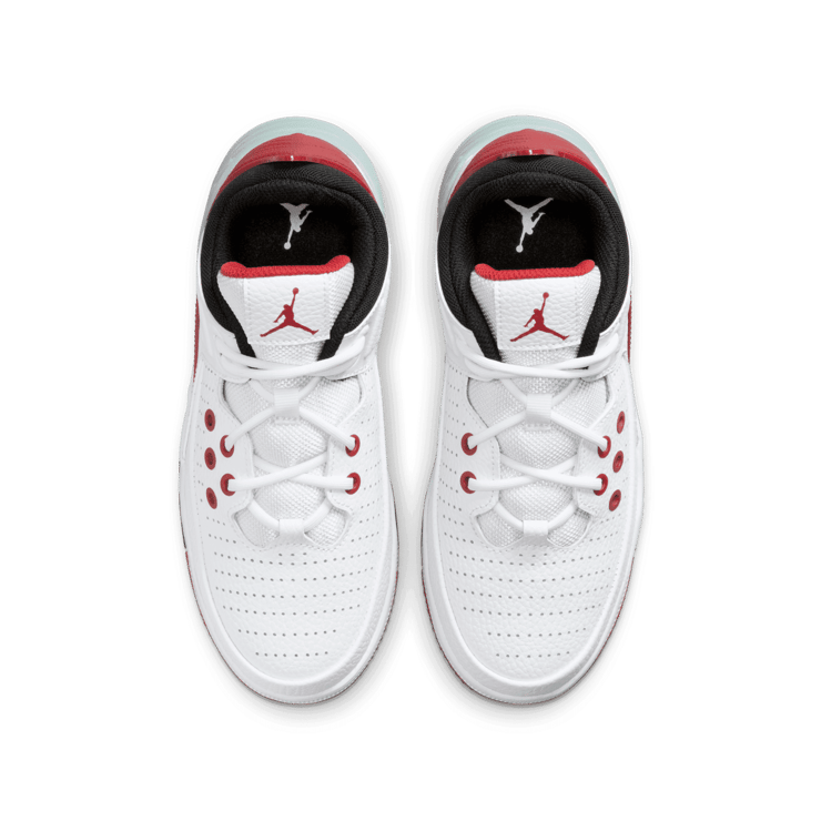 Jordan Max Aura 5 GS 'White Varsity Red' Angle 1