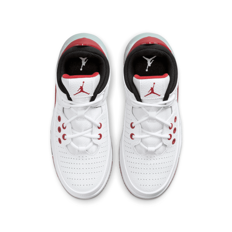 Jordan Max Aura 5 GS 'White Varsity Red' Angle 1