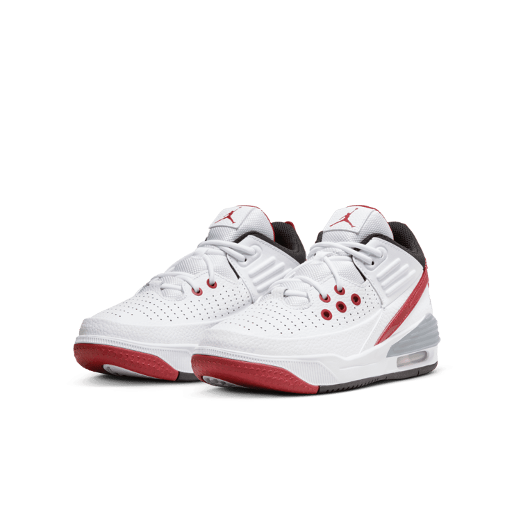 Jordan Max Aura 5 GS 'White Varsity Red' Angle 2