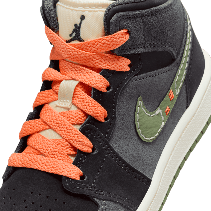 Air Jordan 1 Mid SE Craft PS 'Anthracite Light Olive' Angle 4