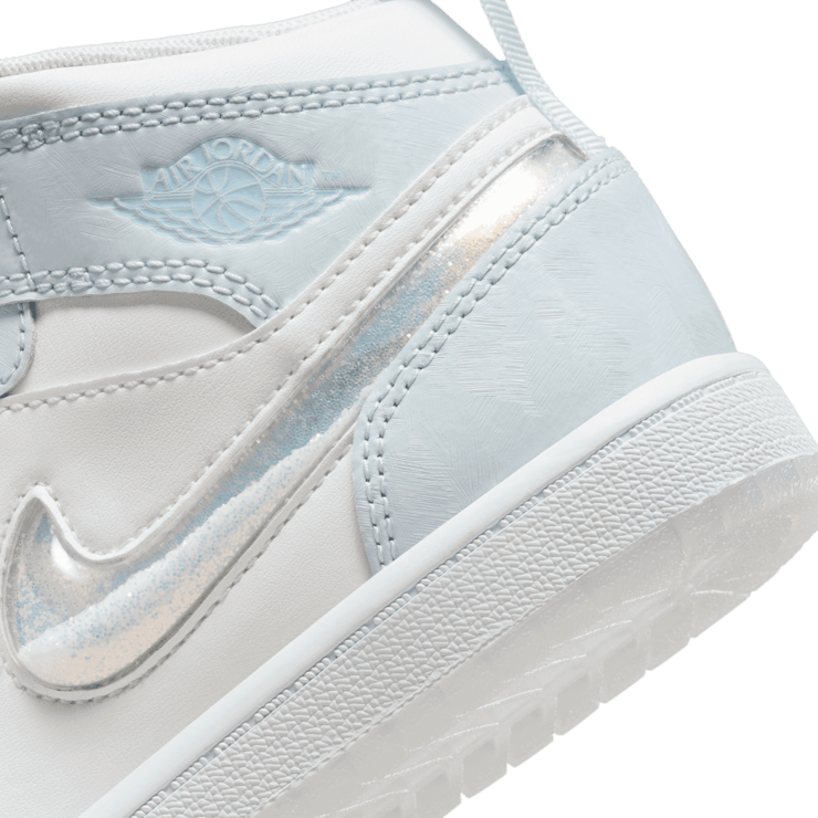 Air Jordan 1 Mid SE PS 'Glitter Swoosh' Angle 5