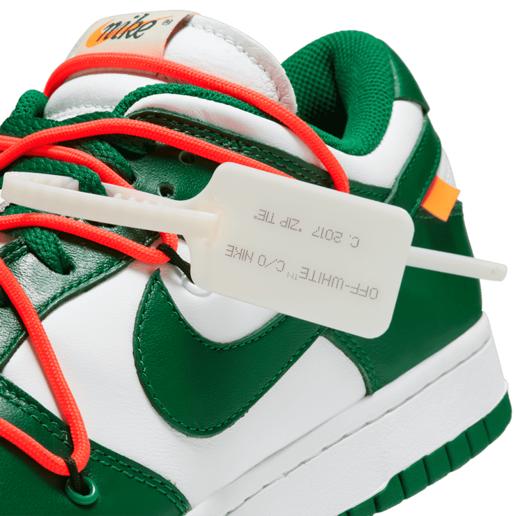 Nike Dunk Low Off-White Pine Green Angle 4