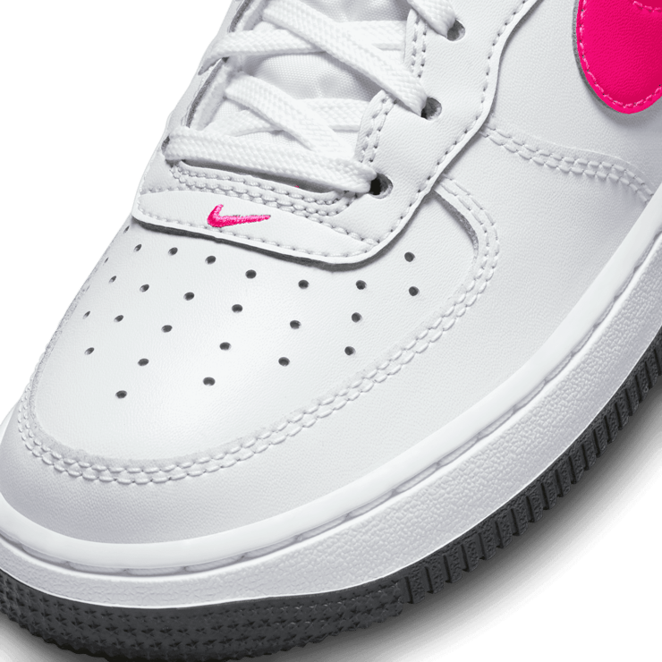 Nike Air Force 1 GS 'White Obsidian Pink' Angle 4